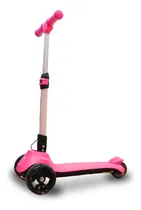 Comprar Scooter A Batería 80w Monopatín Infantil 3 Ruedas Con Luces Color Rosa