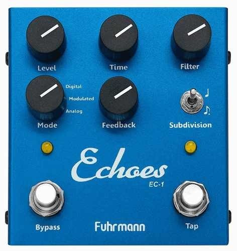 Pedal Echoes Tap Delay Fuhrmann Guitarra Violão Baixo