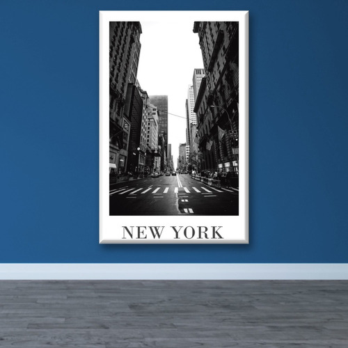 Cuadro Canva Decorativo Póster New York 60x40 Cm