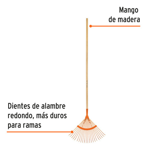 Escoba Metalica Curva 22 Dientes Red. Truper 14324