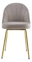Comprar Silla Velvet Thea Sibyl Pata Acero Simil Madera Tapizada
