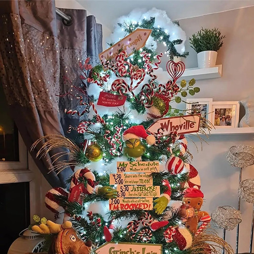 . Grinch Figuras Decoracion Navideña De Navidad De Árbol