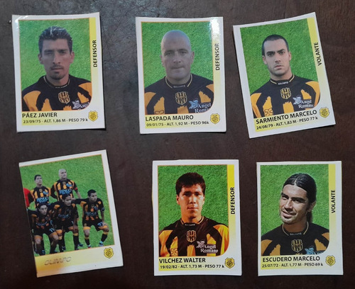 6 Figuritas Recortadas De  ** Olimpo ** Clausura 2005