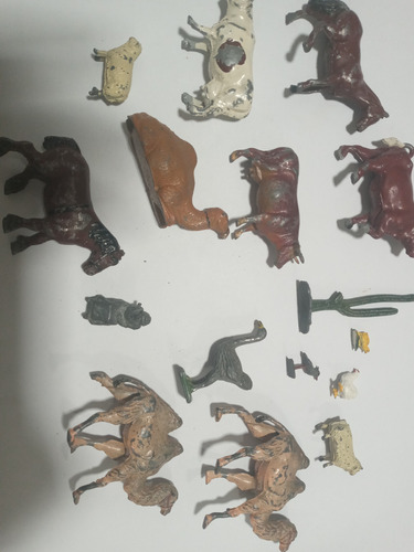 Antiguo Juguete Ind Arg Animales De Plomo # 15 (Usado)
