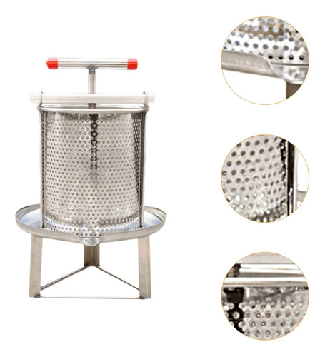 Extractor De Miel Manual, Prensador De Cera De Abejas De