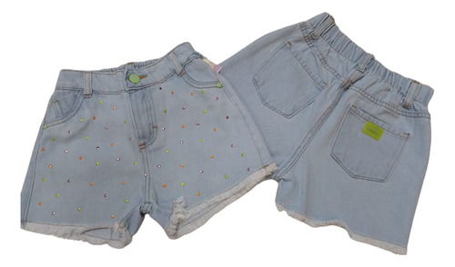 Bermuda / Shorts Jeans Infantil Menina Verão Lessa Kids 8739