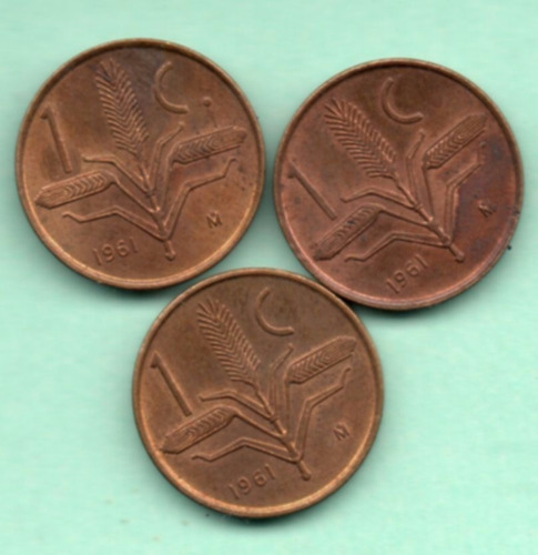 Moneda Antigua Un Centavo Espiga Larga  1961 Nuevo ¡¡¡c12