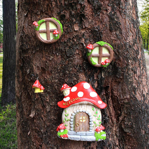 Juego De Estatuas De Jardín, Adorno Para Patio, Decoración