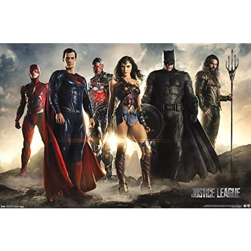 Póster De Película De Dc Comics Justice League Group,...