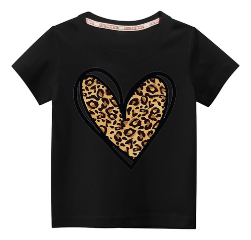 K Toddler Kids Niñas Moda Lindo Cuello Redondo Estampado 201