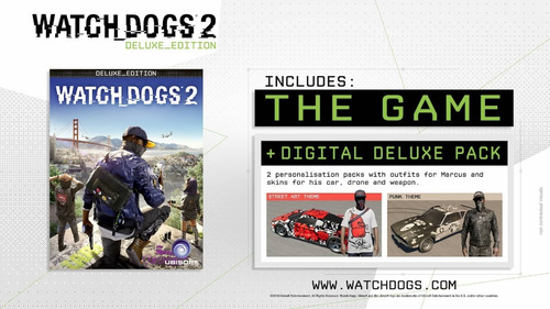 Watch Dogs 2 Deluxe- Xbox One - Original Code: Tu Perfil