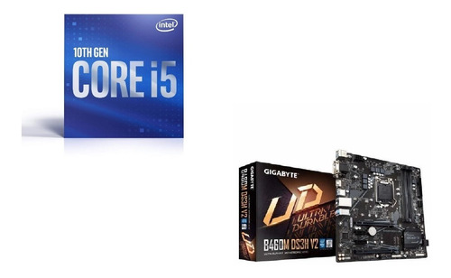 Kit Intel Core I5 10400 + Motherboard B460m Ds3h V2