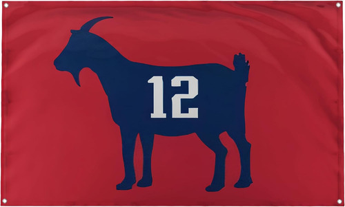Banger - Tom Brady #12 Bandera De Cabra Bandera De La Univer