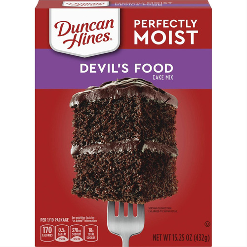 Duncan Hines Classic Cake Mix, Devils Food, 15.25 Oz