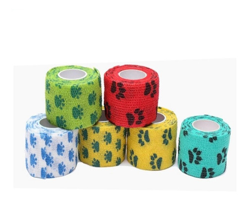 Vendaje Elastica Autoadhesiva Deportiva, Perro Mascota 7.5cm