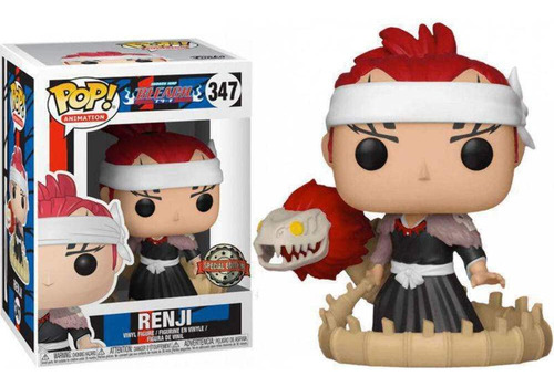 Animação Pop Funko Bleach Renji Com Bankai Sword 347
