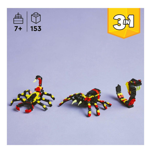Lego® Creator 3en1 Fauna Salvaje: Araña Misteriosa Juguete