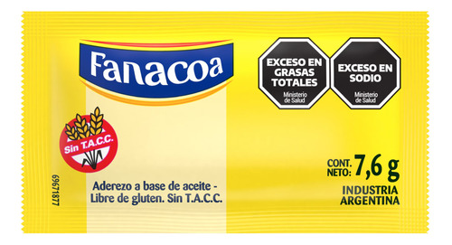 Mayonesa Fanacoa Individual X 196 Uds Sin Tacc