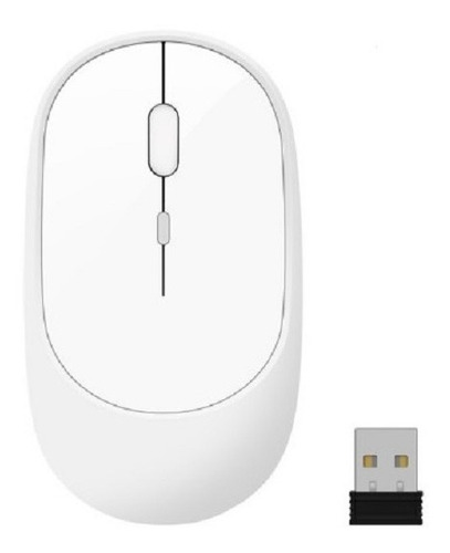 Imagem 1 de 3 de Mouse Sem Fio Recarregável Para Tablet, iPad Ou Pc - Branco