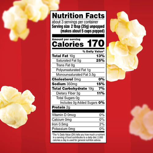 Cubeta De Palomitas De Maíz Para Microondas Orville 110g