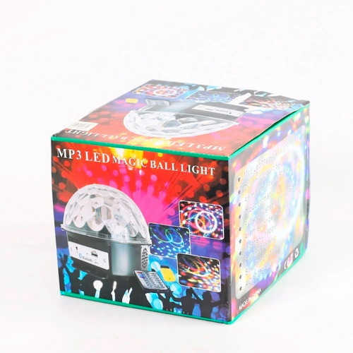 Imagen 2 de 10 de Media Esfera Bola Luces Audioritmicas Led Rgb Usb Boliche Dj