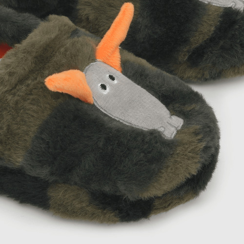 Pantufla De Niño, Elástico, Monster(28 A 38) Colloky
