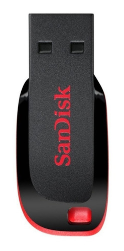 Imagen 4 de 5 de Pendrive SanDisk Cruzer Blade 8GB 2.0 negro y rojo