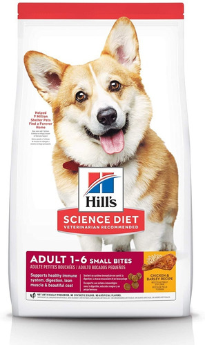 Hills Perros Adult Small Bites Adulto Razas Pequeñas 15lb