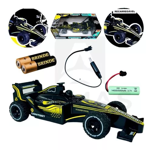 Carrinho Controle Remoto Corrida Racer Carro 4 Comandos