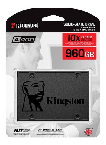 Imagen 4 de 4 de Disco Solido Ssd Kingston A400 960 Gb 10x Pc Laptop