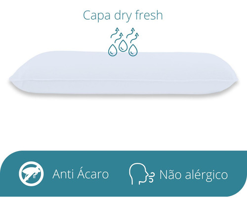 Kit 2 Travesseiros Nasa Viscoelástico Fresh Hipoalergênico