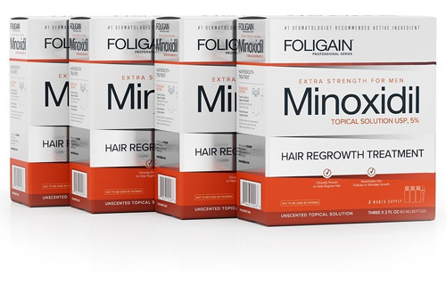 Foligain Minoxidil 5% Solución Tópica 12 Mses De Tratamiento