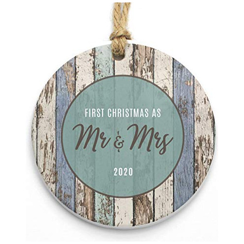 Primera Navidad Como Mr Mrs Ornament 2021 | Ornamento R...