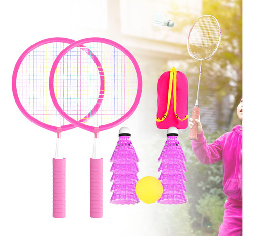 Conjunto De Badminton Juvenil Com Design Moderno Rosa