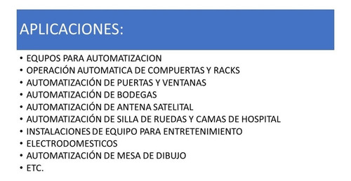 Imagen 7 de 8 de Actuador Lineal 5.08cm Elevacion Y 57kg Xla02hd