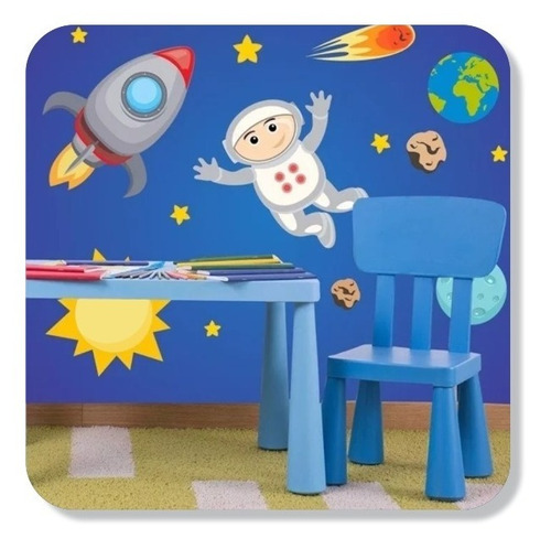 Adesivo Decorativo Astronauta (150x120)cm