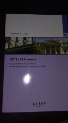 Ley 11.683 Anotada.   López