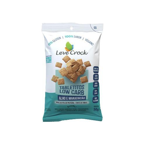 Kit 3x: Tabletito Alho/manjericão Lowcarb Leve Crock 50g