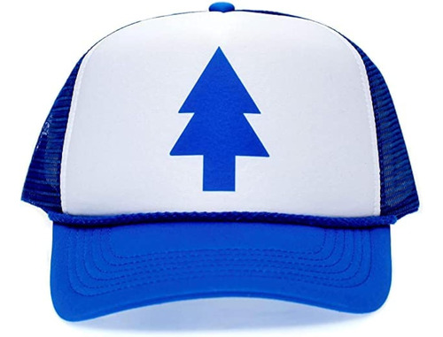 Gorro De Béisbol Con Diseño De Árbol De Pino Azul Curvo