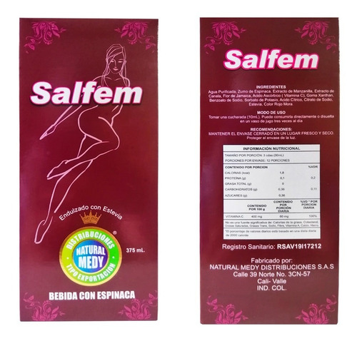 Salfem Salud De La Mujer - mL a $53