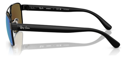 Lentes De Sol Negro Polarizados Ray-ban Rb3751ch0024l
