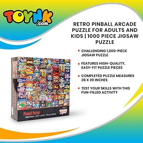 Pinball Parlour Retro Arcade Puzzle Para Adultos Y Niños | J