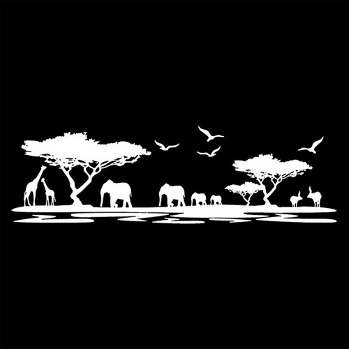 Adesivo De Parede 59x190cm - África Viagem/turismo