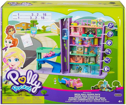 Polly Pocket Pollyville Mega Mall Super Pack