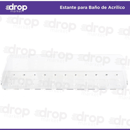 Imagen 3 de 10 de Estante Baño Repisa De Acrílico Transparente