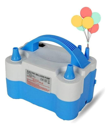 Inflador Globos Electrico Doble Boquilla Bombas 2horas 680wt