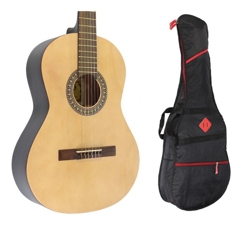 Guitarra Criolla Clasica Gracia M1 Natural Con Funda 