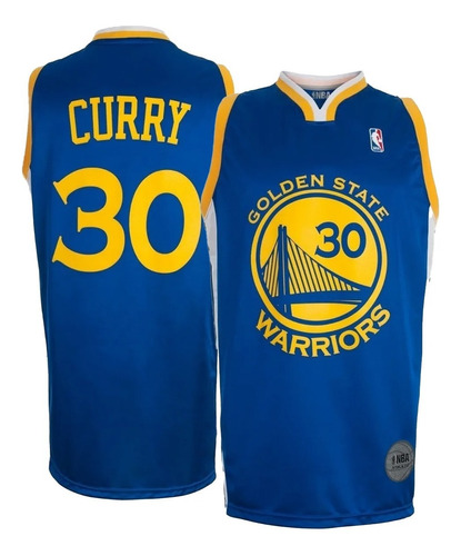 Imagen 1 de 8 de Camiseta Básquet Golden State Warriors #30 Curry - Adulto