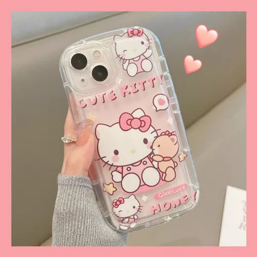 ( Funda De Tpu Kuromi Hello Kitty Para iPhone 15 14 13 12 11