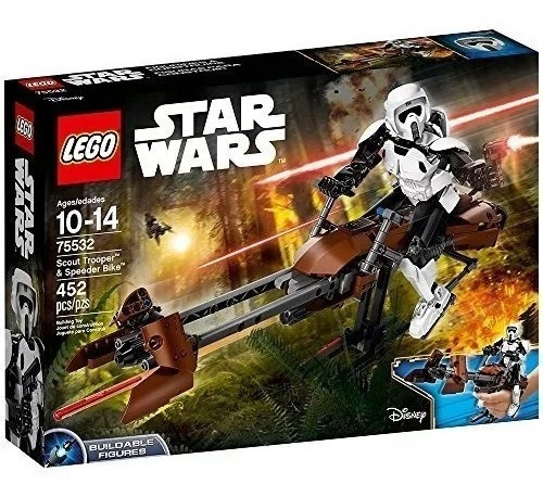 Lego Star Wars Scout Trooper Y Speeder Bike 75532 - 452pz